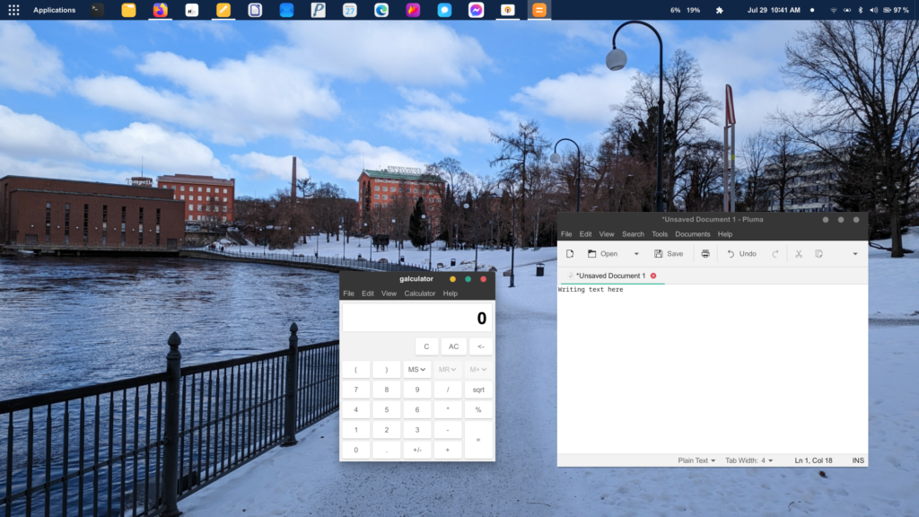 EndeavourOS Gnome desktop